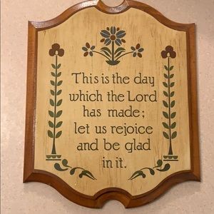 Wall plaque Ps 118:24